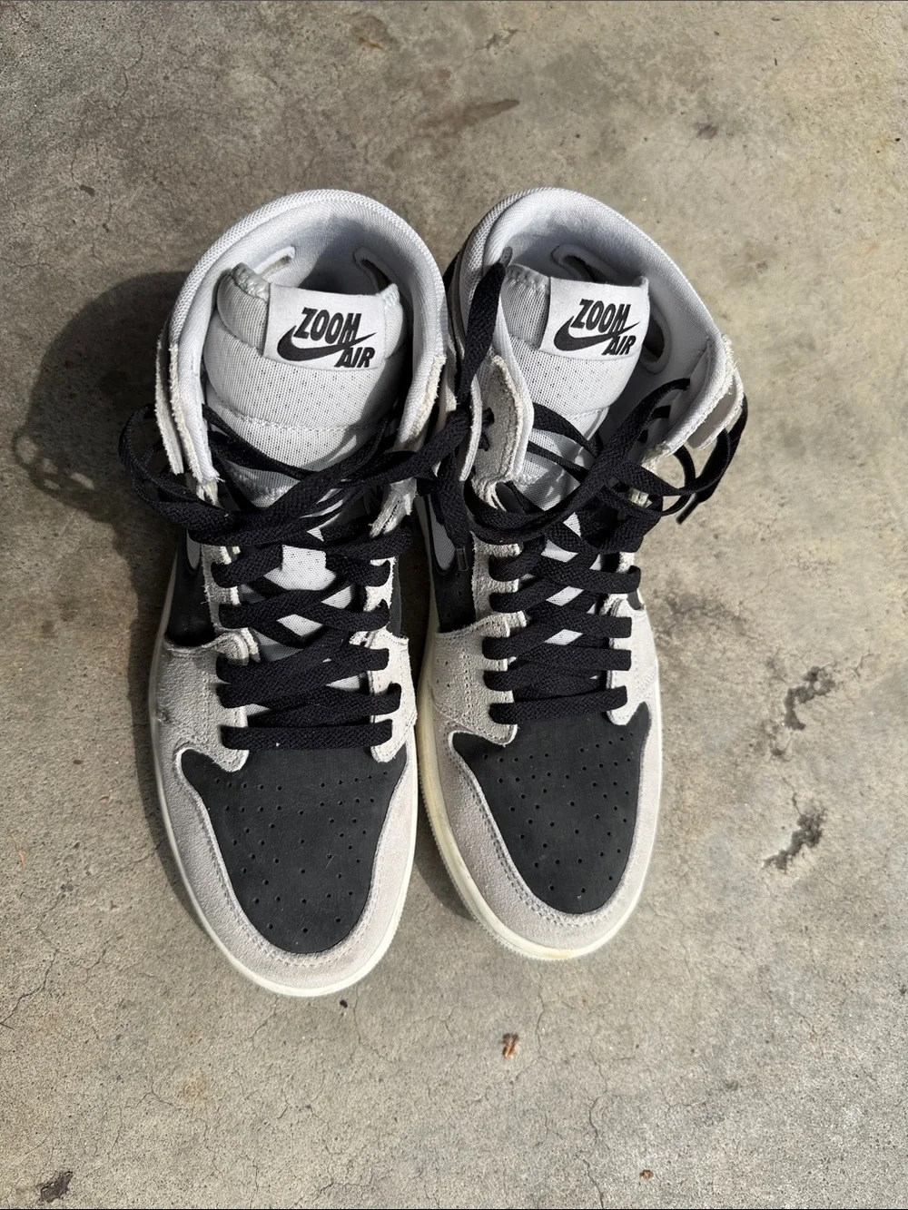 Nike Air Jordan’s Retro High-Top Sneakers - Black & Gray